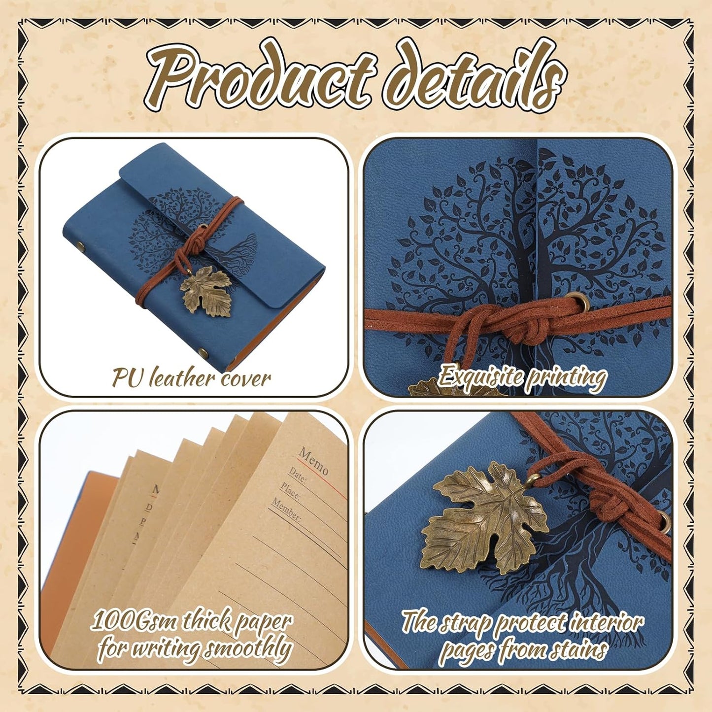 Refillable Leather Journal